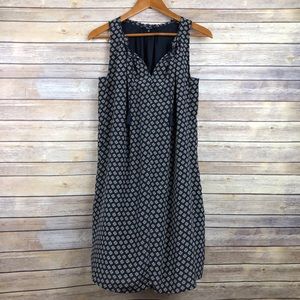 Madewell | Silk Ville Tassel Dress in Coin Tile XS